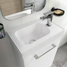 Leroy merlin idee e consigli. Meuble Lave Mains L 40 X H 57 7 X P 24 Cm Blanc Brillant Remix Leroy Merlin