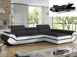 Roy divano letto 3 posti prezzo consigliato: Divano Letto Angolo Destra Similpelle Grigio E Bianco Orleans