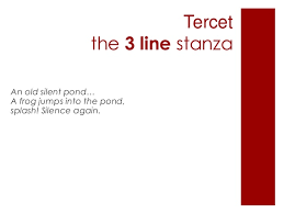 From italian stanza ˈstantsa, room) is a grouped set of lines within a poem, usually set off from others by a blank line or indentation. 2 Writing With Stanza