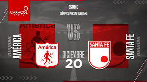 Tv channel, live stream, previews & more. En Vivo En El Fenomeno Del Futbol America Vs Santa Fe Final Ida Liga Betplay Youtube