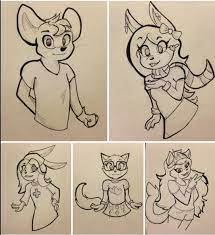 Artstation - Toontown Characters Drawing Requests (2015)