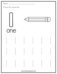 Kids develop their fine motor skills by tracing numbers. Trace And Color Numbers 1 10 The Teaching Aunt Preschool Number Worksheets Tracing Worksheets Preschool Preschool Math Worksheets