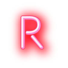 Letterhead Red Neon Letter R Png Neon Neon Png Alphabet Letters Images