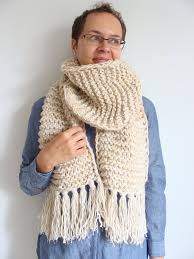 Shop loop scarves and wrap scarves at old navy online. Neutral Chunky Knit Scarf Hand Knitted Large Scarf Fringe Etsy