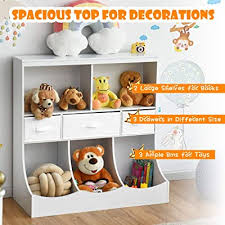 Buy childrens toy storage and get the best deals at the lowest prices on ebay! Buy Costzon 3 Tier Kids Bookcase Toddler Storage Organizer Cabinet Shelf W 8 Compartment Box And 3 Removable Drawers For Children Freestanding Storage Unit For Bedroom Decor Room White Online In Indonesia B08917nj54