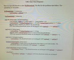 solved draw a state chart diagram of phone bookdraw uml s