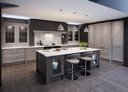 Dark grey kitchen cabinets look great when they are viewed online, but it can be hard to visualise how they will look in situ, with the specifics will they go with dark or light worktops? Balham 90 Dark And Light Grey Red Kite Kitchens