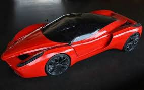 The World S Greenest Supercar Is Actually A Big Bicycle Yes That Ferrari Looking Beast You See There Has Peda Ferrari Fxx Cool Sports Cars Sports Cars Luxury