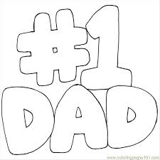Trace number '1' worksheet for kids. Number One Dad Coloring Page For Kids Free Numbers Printable Coloring Pages Online For Kids Coloringpages101 Com Coloring Pages For Kids