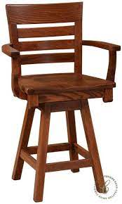 Make your pad the place to be with modern bar stools. One Of Our Few Counter Height Chairs With Arms The Streeter Swivel Bar Chair Offers A Comfortable Ladder Back Design An Bar Stools Swivel Counter Stools Chair