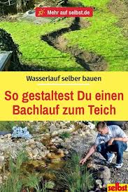 Wasserlauf Selber Bauen Wasserlauf Bachlauf Im Garten Und Wassergarten