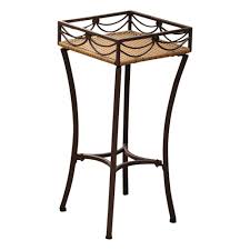 Design toscano fontaine des innocents pedestal. International Caravan Valencia Resin Wicker And Steel Square Plant Stand In Honey