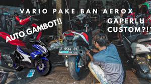 Honda vario 150 esp versi terbaru 2021 kini tersedia juga dalam varian sporty dengan 2 pilihan warna yang lebih berani dan harga yang menarik. Ban Aerox Di Vario Auto Ganteng Diliatin Orang Dijalan Fix Restorasiucup Episode 1 Youtube