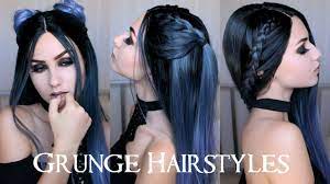 For example, this medium length hairstyles for men with tight curls extends outward in all directions. How To Grunge 3 Easy Glam Grunge Hairstyles Uniwigs Com Stella Youtube