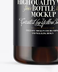 Download Amber Glass White Wine Bottle Mockup In Bottle Mockups On Yellow Images Object Mockups PSD Mockup Templates