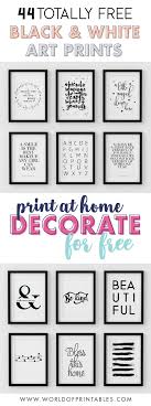 Kreative gestaltungsfreiheit mit rahmen, filtern, cliparts und texten. 44 Free Modern Black And White Wall Art Printables World Of Printables