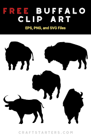 Free Buffalo Silhouette Clip Art Silhouette Clip Art Silhouette Printables Clip Art