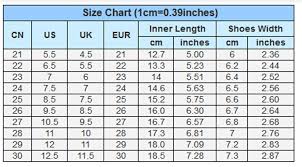 Keds Kids Size Chart Kids