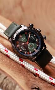 Yesil Renk Deri Kordonlu Siyah Kasa Erkek Kol Saat Kivircik Com Tr Siyah Kaslar Erkek Kol Saatleri Deri