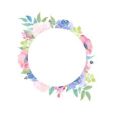 Floral Frame Clipart Flower Arrangement Pre Made Invites Etsy In 2020 Frame Clipart Clip Art Floral