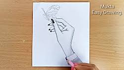 Romantic couple holding hands pencil sketch draw holding hands دیدئو dideo. Mukta Easy Drawing
