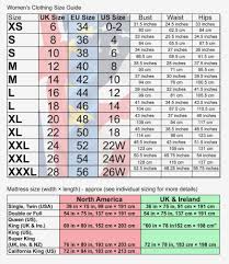 Womens Size Chart Uk 16 Coolmine Community School