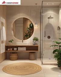 Sử dụng ánh sáng và màu sắc phòng tắm để làm nổi bật không gian