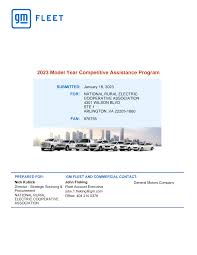2023 Model Year Competitive Assistance Program