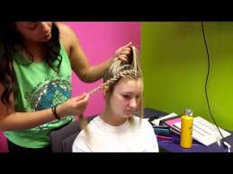 This is not a new braiding technique, but the braid should be included on the list as one of the. Easy School Spirit Hair Tutorial Easy French Braid Ponytail Youtube