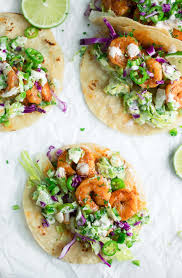 Heat the tortillas according to package directions. Cilantro Lime Shrimp Tacos With Cool Ranch Slaw Peas And Crayons