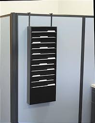 11 tiered wall file holder fits letter sizes steel black