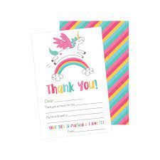 Check spelling or type a new query. 25 Unicorn Kids Thank You Cards Fill In Thank You Notes For Kid Blank Personalized Thank Yous For Birthday Gifts Stationery For Children Boys And Girls Walmart Com Walmart Com