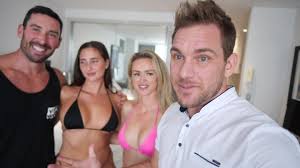 Two Couples Fuck together on Holidays - first Lesbian Scene Vlog watch  online