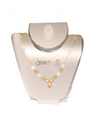 كوليه ذهب عيار 18 كولية شكل وردة ذهب عيار 18 gold women love jewelry jewelrymaking