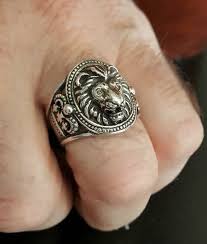 Lion Head Ring Lion Head Ring For Man Ring For Man Animals Ring Bikers Ring Silver Ring For Man Lion Ring Jangle Ri Rings For Men Lion Ring Silver Rings