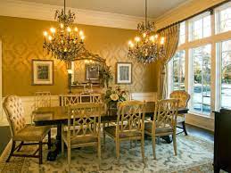 Formal Yellow Victorian Dining Room With Double Chandelier Glamourous Dining Room Dining Room Victorian Dining Room Contemporary