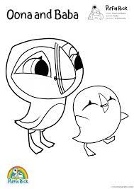 Arctic tern puffin 150 fascinating cardinal to color. Puffin Rock Coloring Pages Tv Film Oona Baba Printable 2020 06902 Coloring4free Coloring4free Com