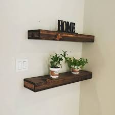 Rustic Reclaimed Floating Shelf Reclaimed Wood Floating Shelves Dark Wood Shelves Wood Floating Shelves