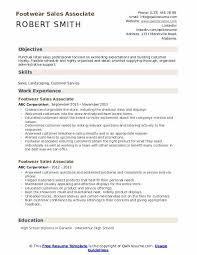 Footwear Sales Associate Resume Samples Qwikresume