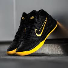 Black And Yellow Kobes Shoes Kobe S The Greatest Laker Of All Time That S Why The Lakers Let Him Design Their Brand New Black Mamba Jersey We Ve Got The Shoes That Go Along With I Basquete