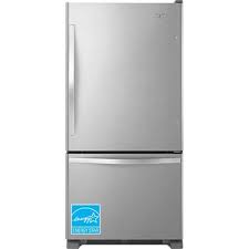 However, if you're sticking to a budget, there are still options for you, including this whirlpool model. Whirlpool Wrb322dmbm Ss 22 1 Cuft Bottom Freezer Refrigerator Brandsmart Usa