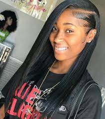 Short weave hairstyle ranges from short to long hair versions and they can be dyed in many different colours. Pinterest Jalissalyons Sew In Hairstyles Long Hair Styles Straight Weave Hairstyles