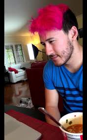 Here We See The Pink Haired Markiplier In His Natural Habitat Beside His Cup O Noodles That He Was Hunted Markiplier Darkiplier Markiplier Hair