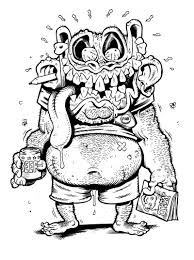 Proud To Be A Weirdo Cars Coloring Pages Monster Face Face Sketch