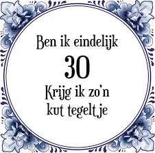 Bol Com Verjaardag Tegeltje Met Spreuk 30 Jaar Ben Ik Eindelijk 30 Krijg Ik Zo N Kut