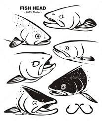 Fish Head Black Cartoon Characters Cartoon Fish Angry Animals