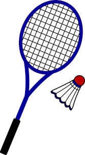 Badminton Racquet And Birdie Free Clip Art Sport Art Projects Badminton Sports Art
