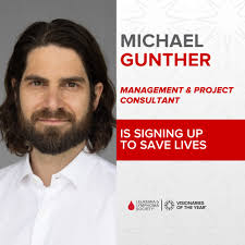 We are SO excited to introduce Michael Gunther a Management & Project  Consultant as a candidate for our 2025 Visionaries of the Year campaign!!  Michael has signed-up to save lives and we