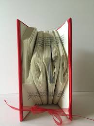 Gift For Her Wedding Gift Book Lover Folded Book Art Wedding Anniversary Gift For Girlfr Personalized Anniversary Gifts Paper Gifts Anniversary Book Gifts