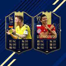 92 bale,93 david silva and 87 vrsaljko. Potential Lewandowski And Reus Toty Cards Fifa